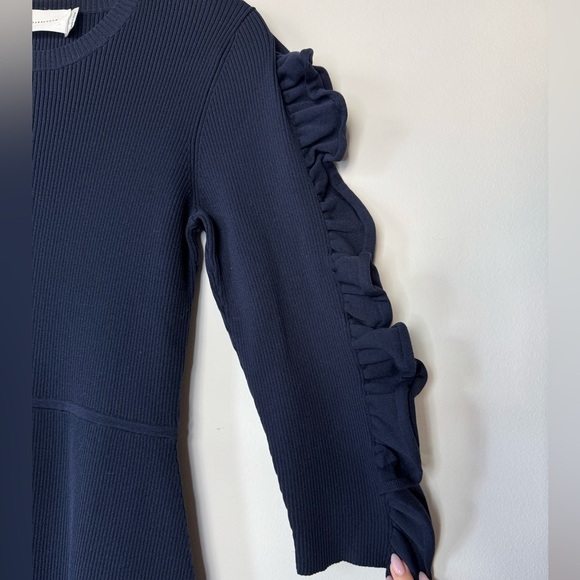 Victoria Beckham Navy Blue Knit Dress – Size 8 - Picture 5 of 16